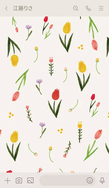 [LINE着せ替え] natural flower 1の画像3