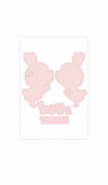 [LINE着せ替え] Stitch Love rabbit.の画像1