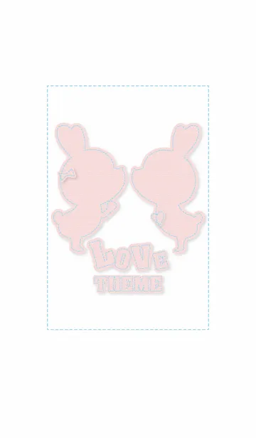 [LINE着せ替え] Stitch Love rabbit 2の画像1