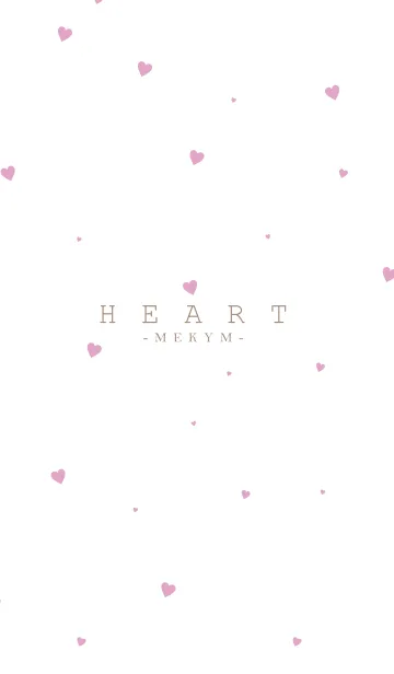 [LINE着せ替え] HEART Pink -MEKYM- 7の画像1