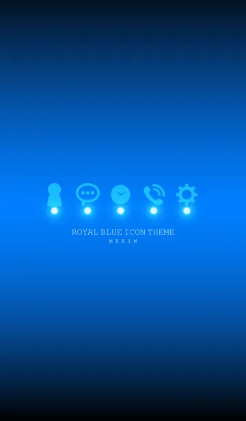 [LINE着せ替え] ROYAL BLUE ICON THEME -MEKYM-の画像1