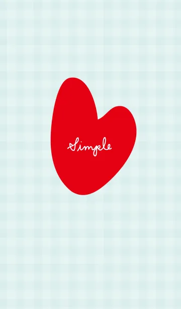 [LINE着せ替え] ハートギンガムチェック25の画像1