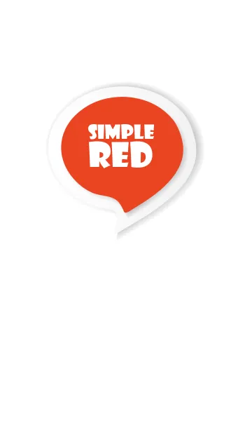 [LINE着せ替え] Red Button In White V.3 (JP)の画像1