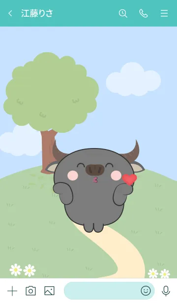 [LINE着せ替え] Love Emotions Buffalo Theme (JP)の画像3