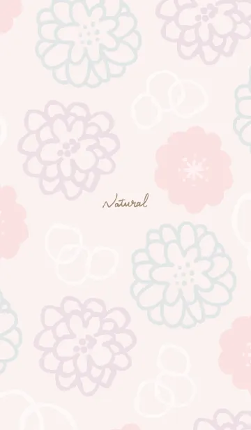 [LINE着せ替え] お花と白い輪8の画像1