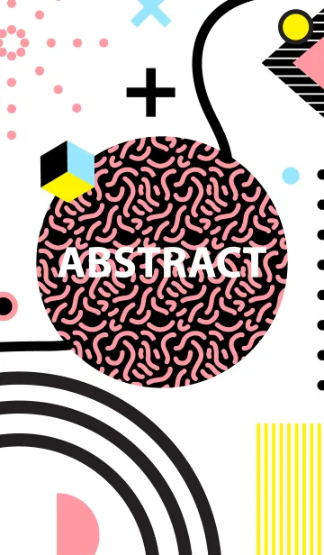 [LINE着せ替え] Abstract Polka Whiteの画像1