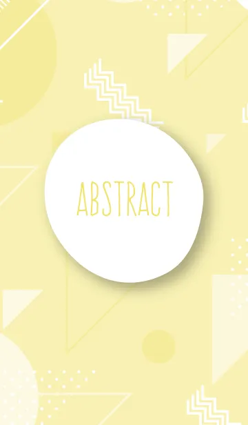 [LINE着せ替え] Abstract Geometric Manz Yellowの画像1