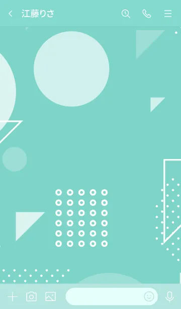 [LINE着せ替え] Abstract Geometric Bermudaの画像3