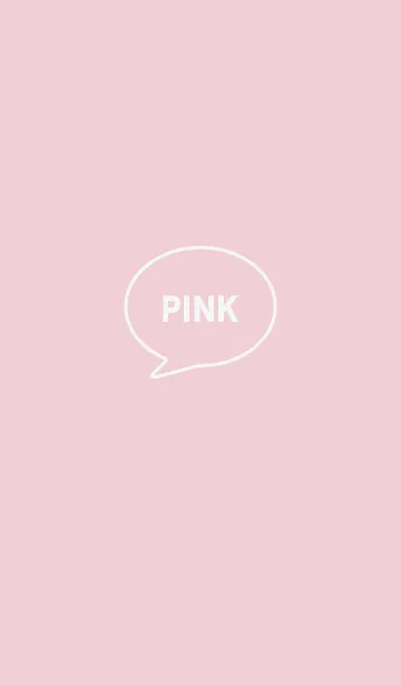 [LINE着せ替え] ピンク : シンプルアイコン着せ替えの画像1