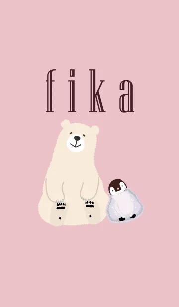 [LINE着せ替え] 「fika」～北欧風～ピンクの画像1