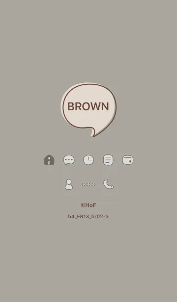 [LINE着せ替え] b4_13_スモーキーアッシュ ブラウン2-3の画像1