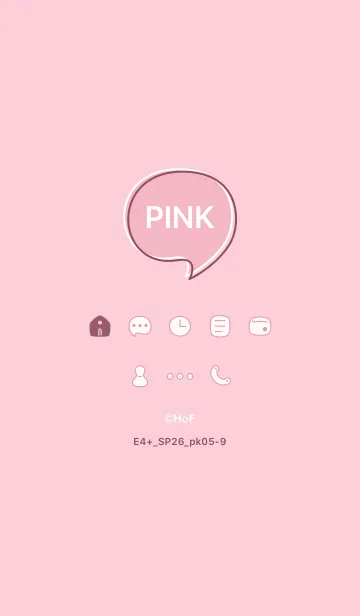 [LINE着せ替え] E4+26_ピンク5-9の画像1