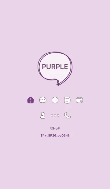 [LINE着せ替え] E4+26_パープル3-9の画像1