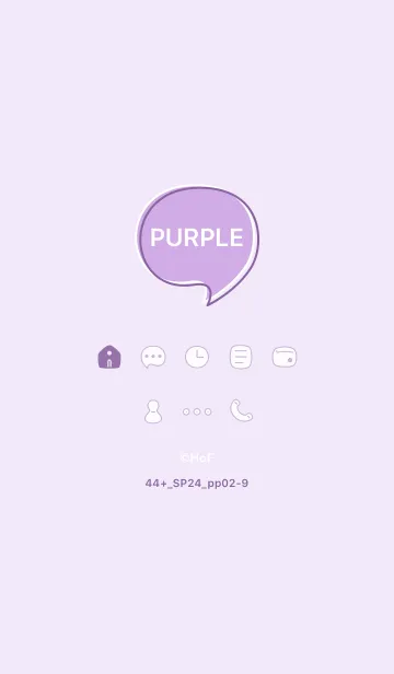 [LINE着せ替え] 44+24_パープル2-9の画像1