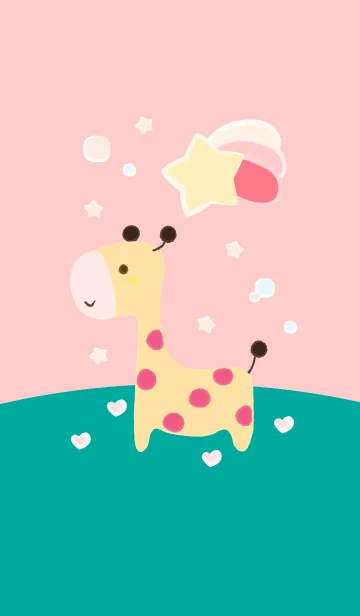 [LINE着せ替え] Cute giraffe (Crayon version) 57の画像1