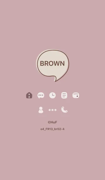 [LINE着せ替え] o4_13_ピンク2 ブラウン2-4の画像1