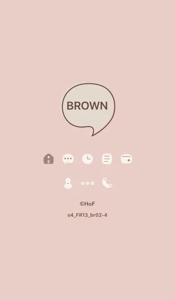 [LINE着せ替え] o4_13_ベージュ ブラウン2-4の画像1