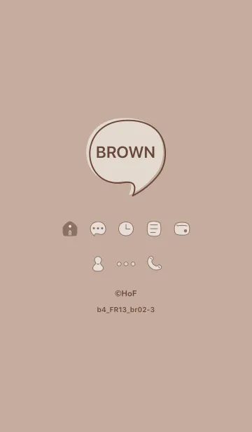 [LINE着せ替え] b4_13_ベージュ3 ブラウン2-3の画像1