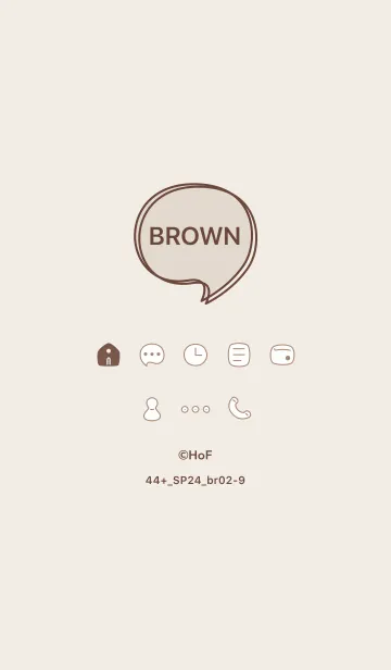 [LINE着せ替え] 44+24_ブラウン2-9の画像1