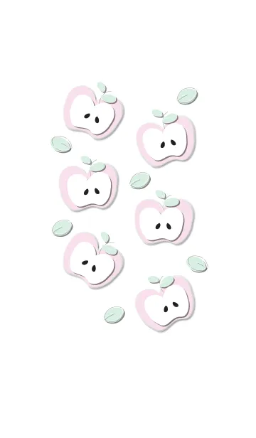 [LINE着せ替え] Yummy apples theme 100 :)の画像1