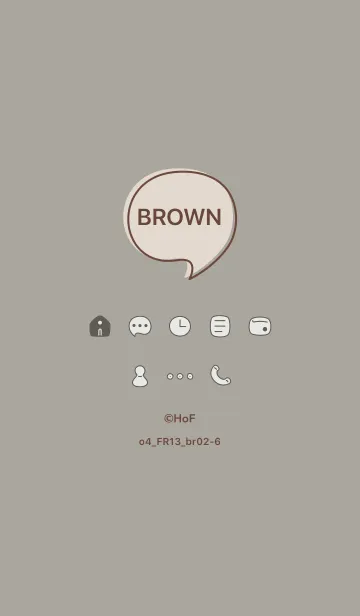 [LINE着せ替え] o4_13_スモーキーアッシュ ブラウン2-6の画像1