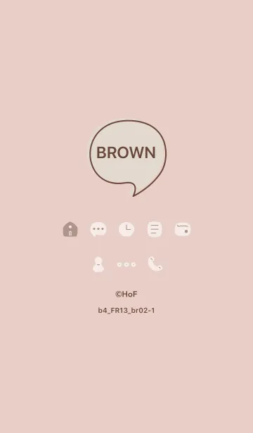 [LINE着せ替え] b4_13_ベージュ ブラウン2-1の画像1