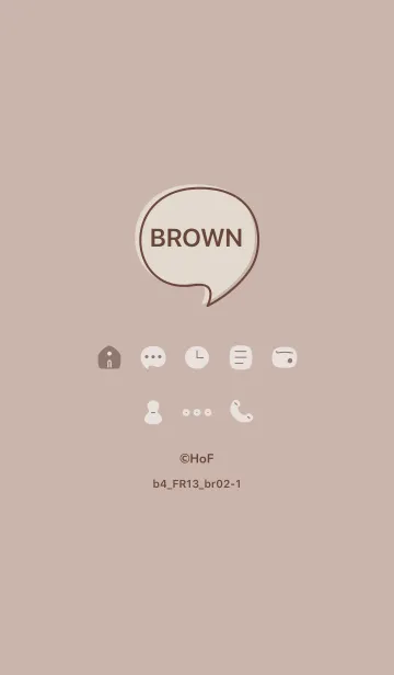 [LINE着せ替え] b4_13_ベージュ2 ブラウン2-1の画像1