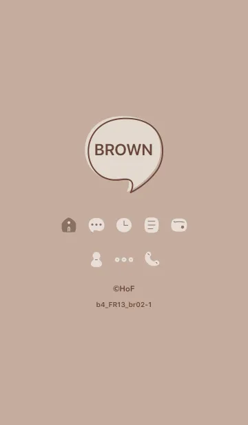 [LINE着せ替え] b4_13_ベージュ3 ブラウン2-1の画像1