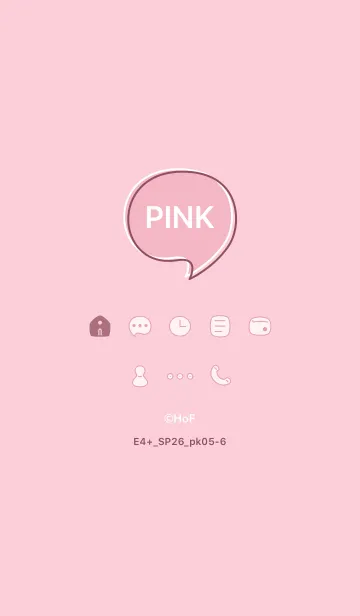 [LINE着せ替え] E4+26_ピンク5-6の画像1