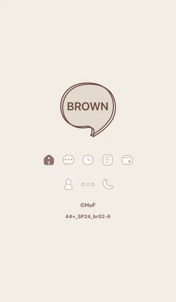 [LINE着せ替え] 44+24_ブラウン2-6の画像1