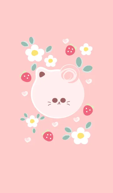 [LINE着せ替え] Cute cat theme 99 :)の画像1