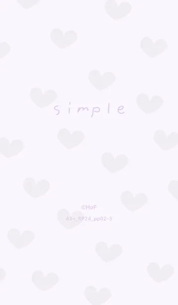 [LINE着せ替え] 43+24_パープル2-3の画像1