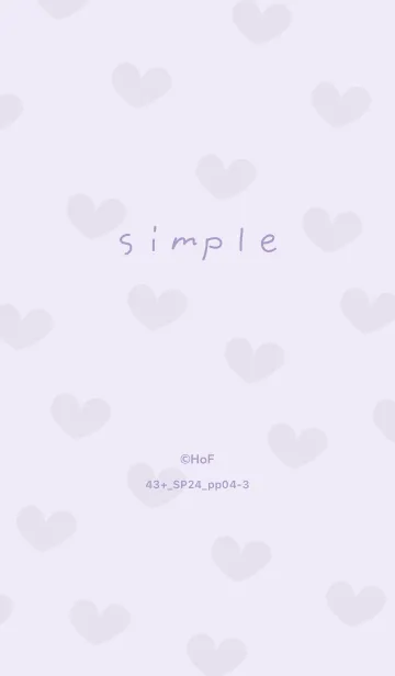 [LINE着せ替え] 43+24_パープル4-3の画像1