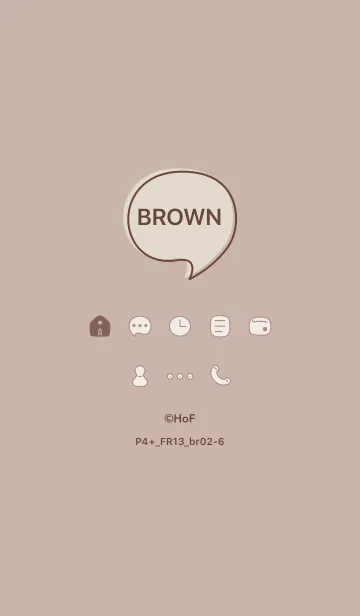 [LINE着せ替え] P4+13_ベージュ2 ブラウン2-6の画像1