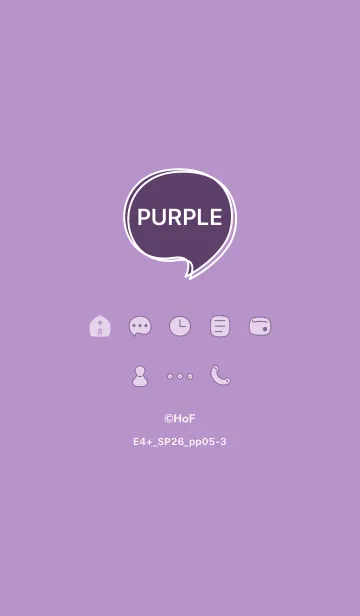 [LINE着せ替え] E4+26_パープル5-3の画像1