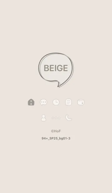 [LINE着せ替え] 94+25_ベージュ1-3の画像1