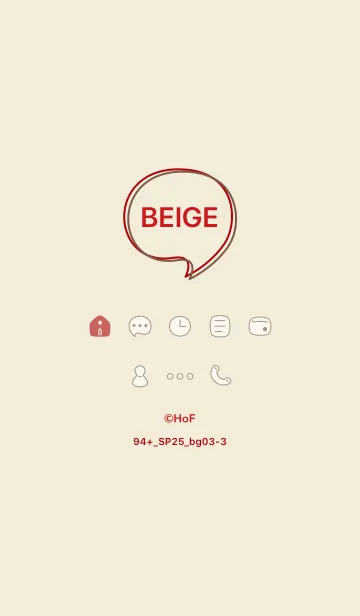 [LINE着せ替え] 94+25_ベージュ3-3の画像1