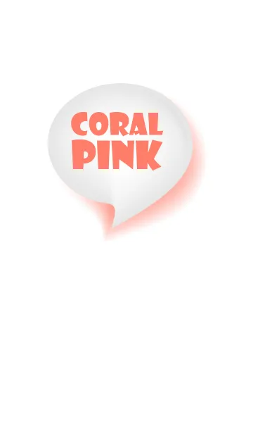 [LINE着せ替え] Coral Pink & White Theme Vr.3 (JP)の画像1