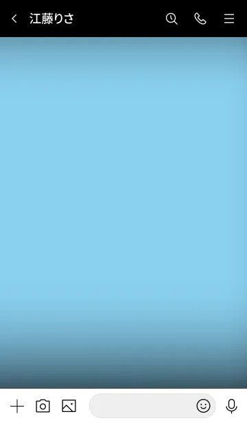 [LINE着せ替え] Baby Blue And Black Vr.4 (JP)の画像3