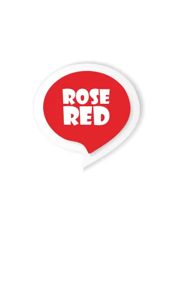 [LINE着せ替え] Rose Red Button In White V.3 (JP)の画像1