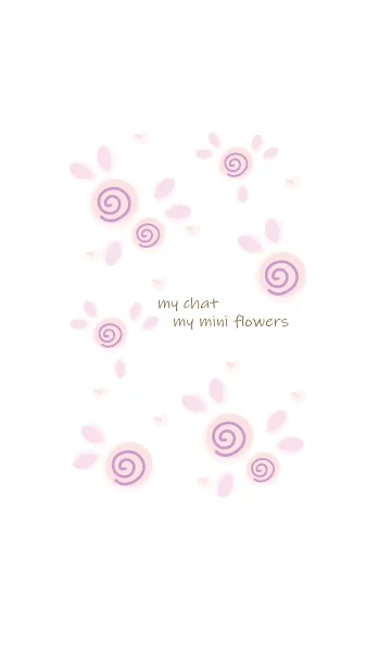 [LINE着せ替え] My chat my mini flowers 51の画像1