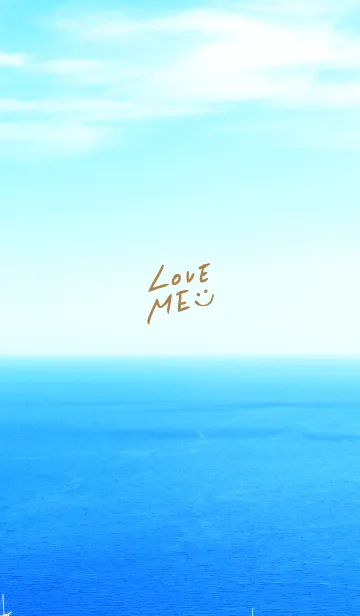 [LINE着せ替え] 青い海と空 スマイル25の画像1