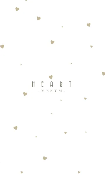 [LINE着せ替え] HEART Beige -MEKYM- 8の画像1