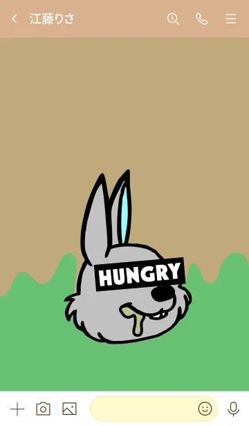 [LINE着せ替え] ハングリー ラビット 021の画像3