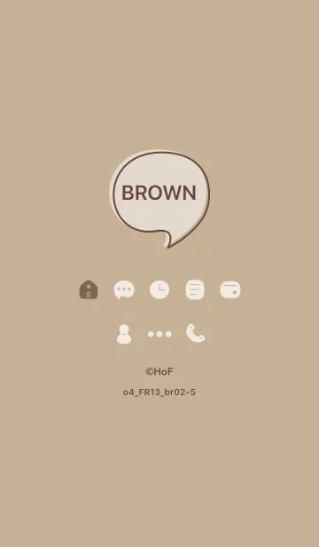 [LINE着せ替え] o4_13_ベージュ4 ブラウン2-5の画像1