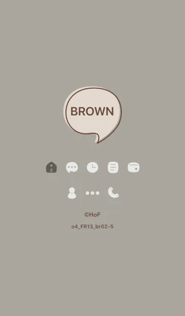[LINE着せ替え] o4_13_スモーキーアッシュ ブラウン2-5の画像1