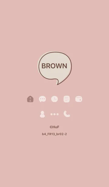 [LINE着せ替え] b4_13_ピンク ブラウン2-2の画像1