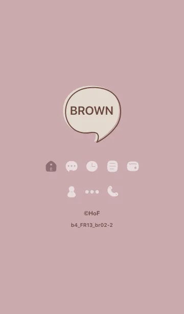 [LINE着せ替え] b4_13_ピンク2 ブラウン2-2の画像1