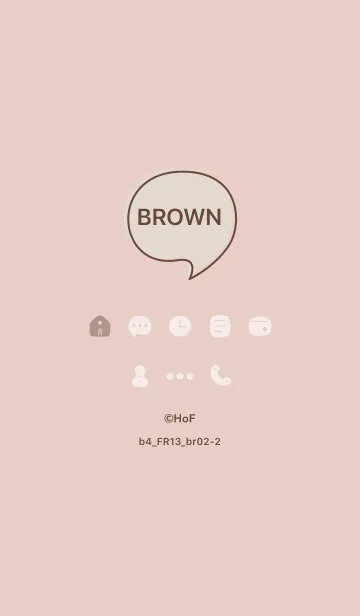 [LINE着せ替え] b4_13_ベージュ ブラウン2-2の画像1