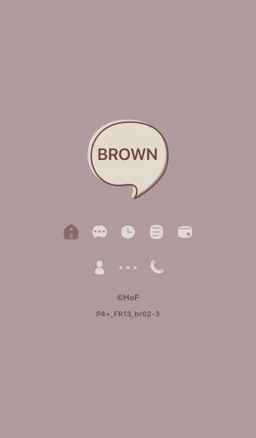 [LINE着せ替え] P4+13_ショコラ ブラウン2-3の画像1